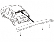 Спойлер Lifan X60